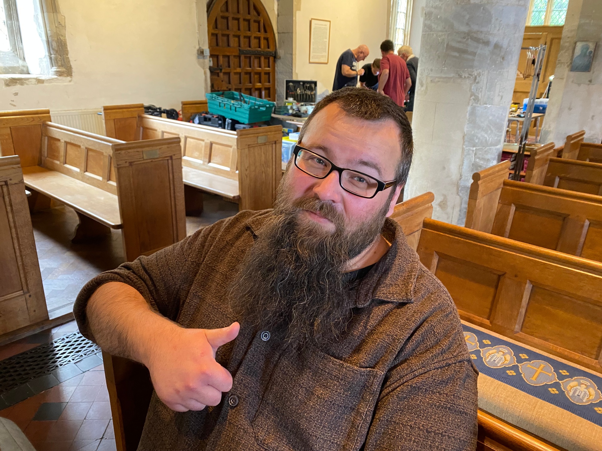 Stephen, admin and volunteer fixer at the Repair Cafe