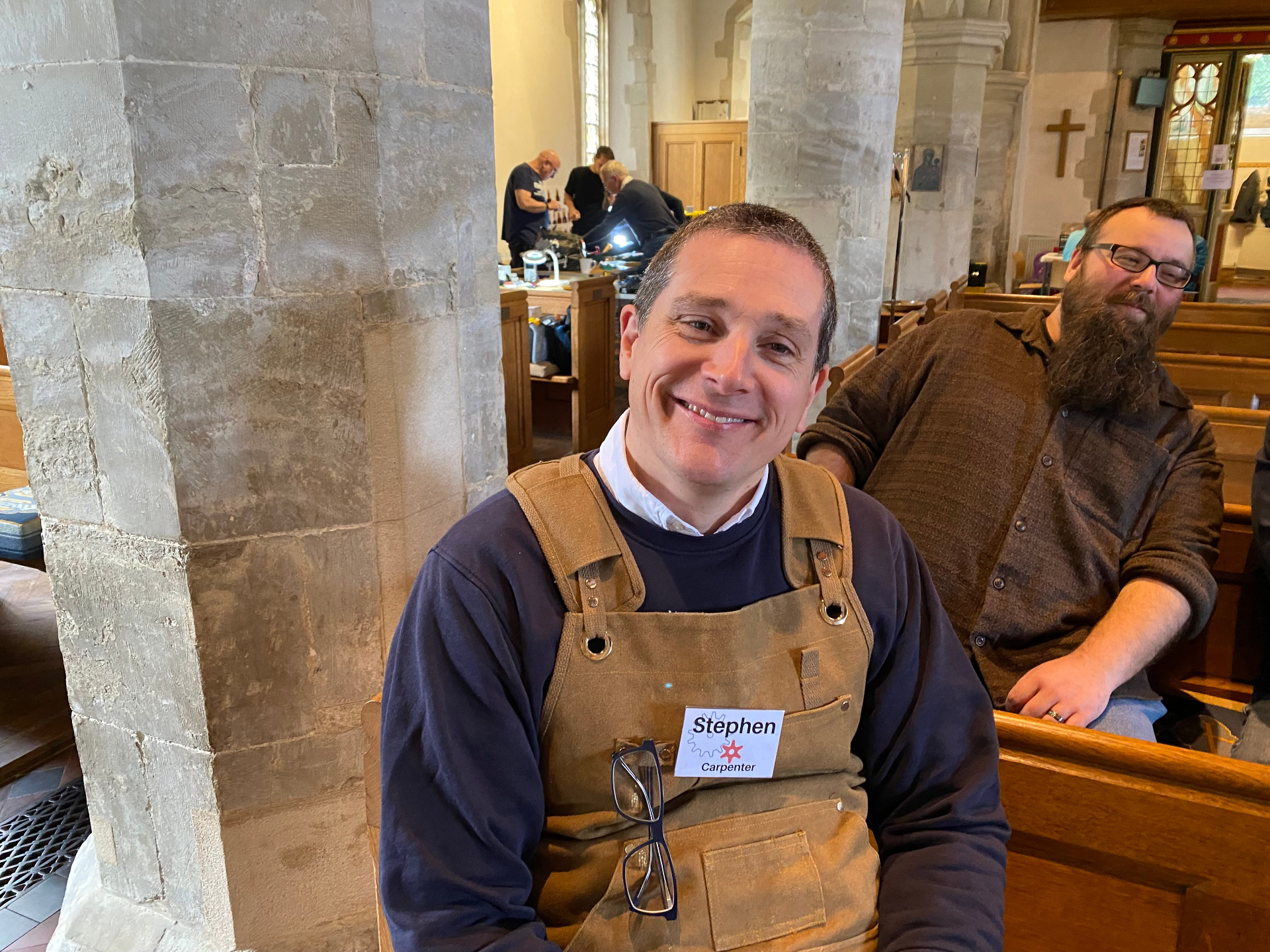 Stephen, volunteer carpenter at the Repair Cafe