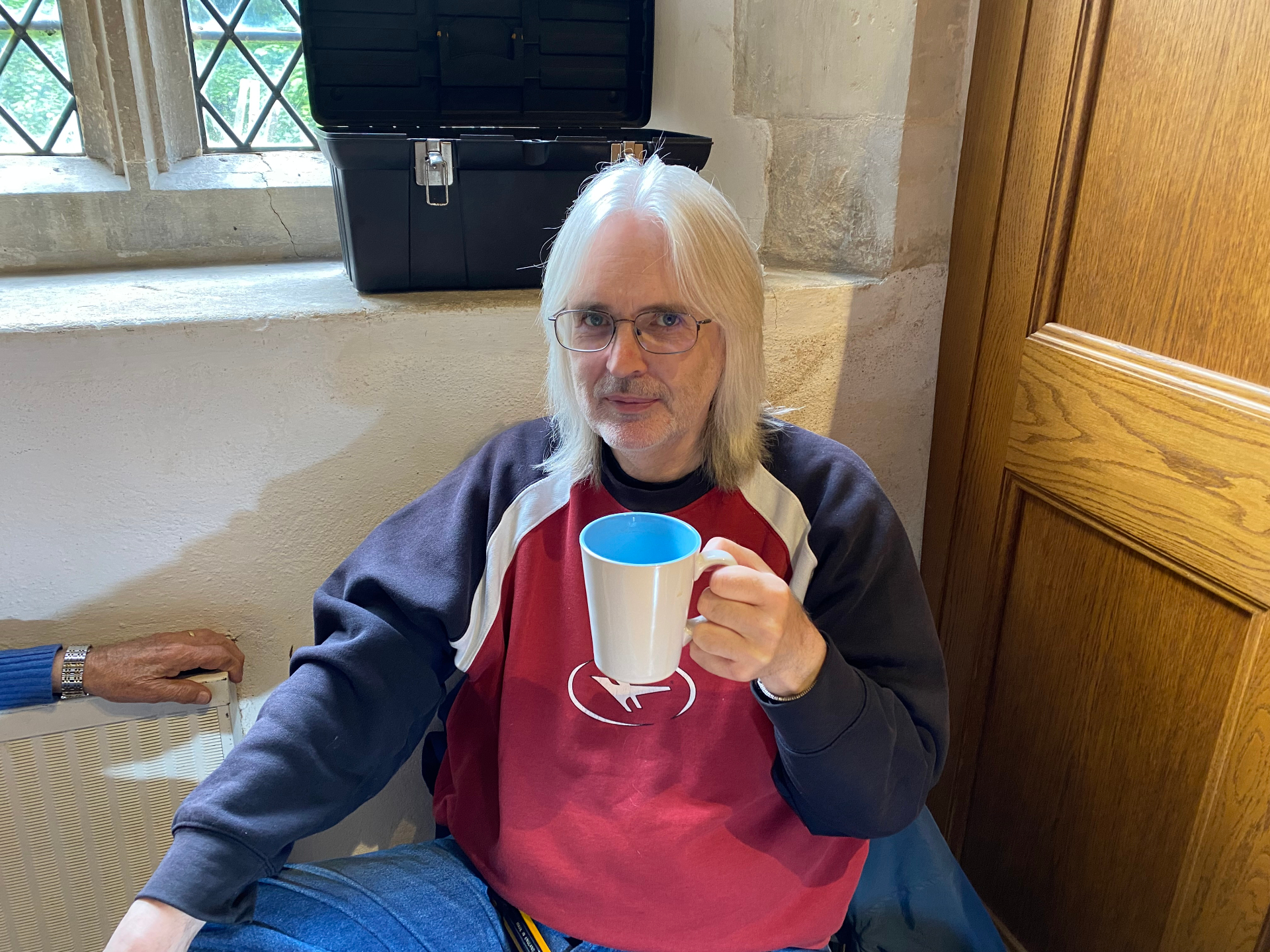 Ken, volunteer clocks fixer at the Repair Cafe